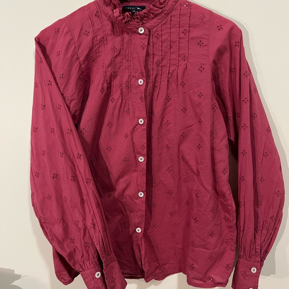Soeur Washed Brick Blouse